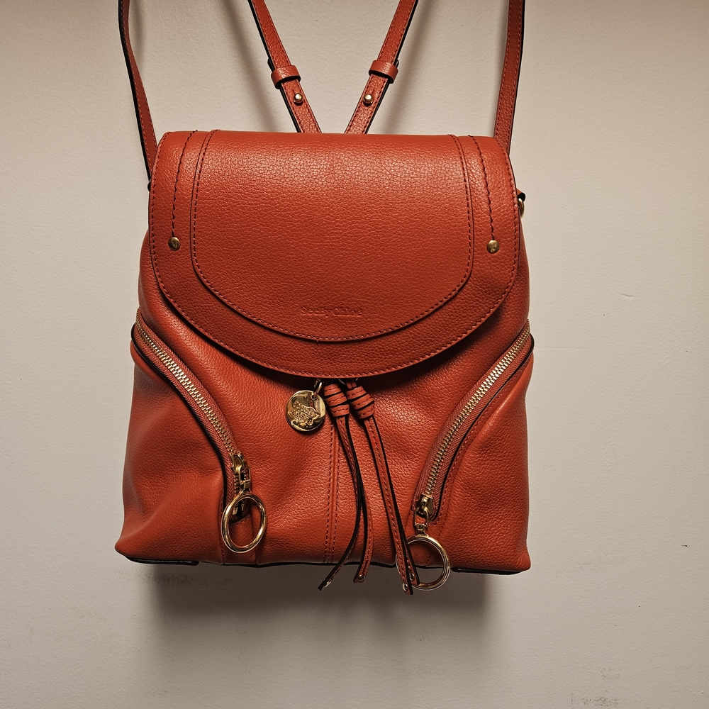 See By Chloe Vibrant Orange Backpack